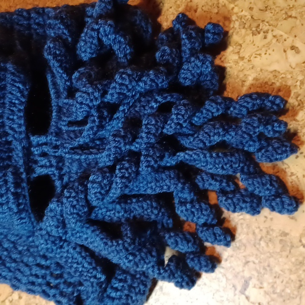 Cthulhu hand crocheted balaclava, NWOT
